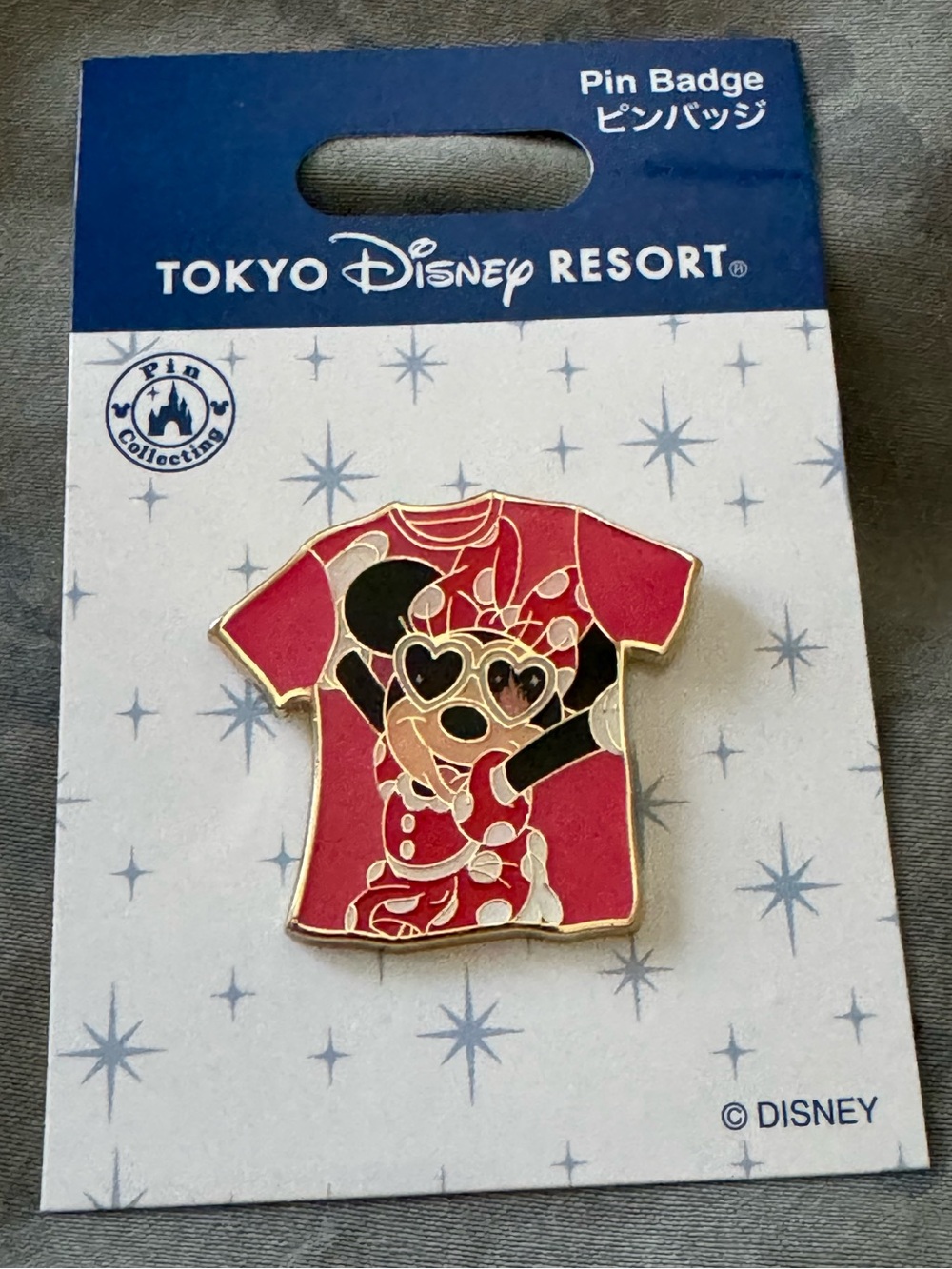 Tokyo Disney Minnie Mouse T‑Shirt Pin